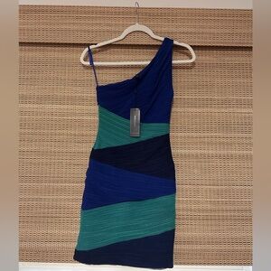 BCBGMAXAZRIA - Blue Mini Dress - Size XXS - NWT
